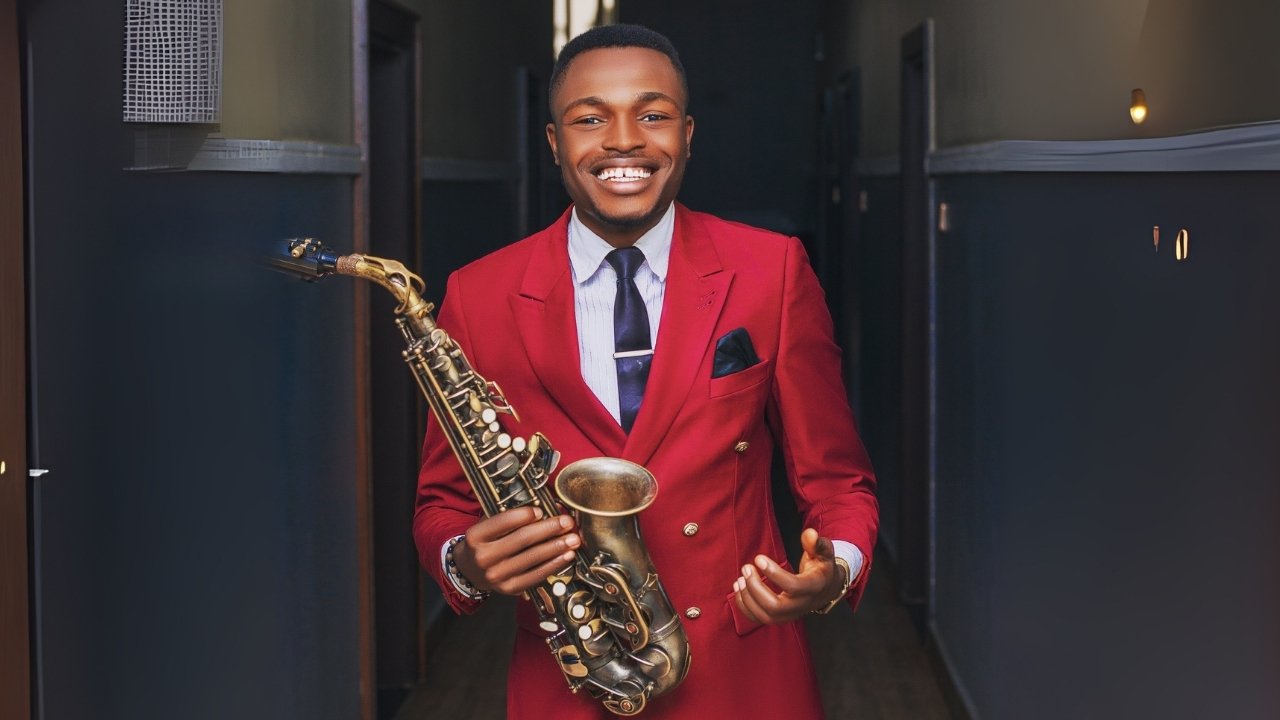 Saxophonist Harrison Chidalu Ibaro